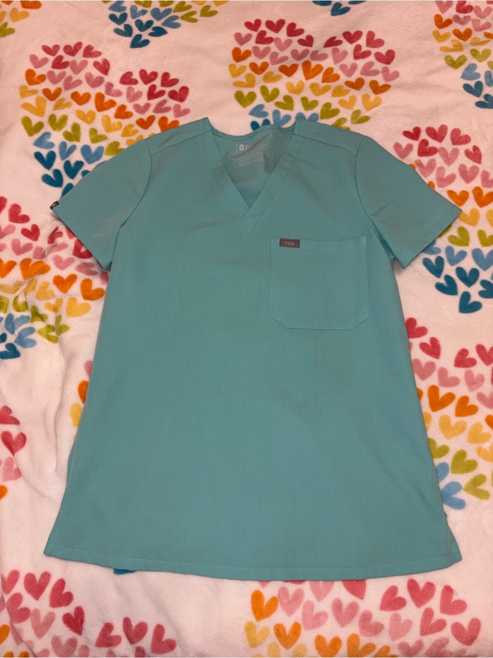 🩵 Figs Fresh Aqua Scrub Top 🩵